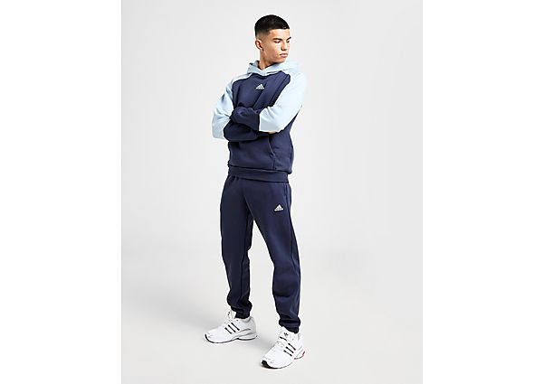 adidas Colour Block Fleece Tracksuit  Blue