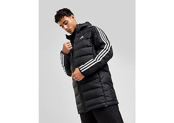 adidas Longline Padded Jacket  Black