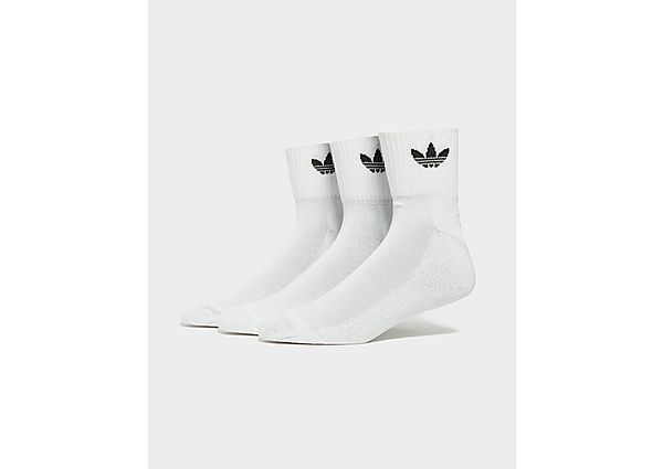 adidas Originals 3 Pack Crew Socks  White / White / Black