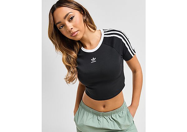 adidas Originals 3 Stripes Baby Tee  Black