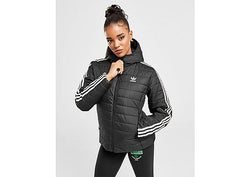 adidas Originals 3 Stripes Slim Padded Jacket  Black