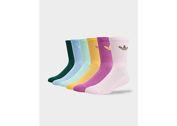 adidas Originals 6 Pack Crew Socks  Multi Coloured