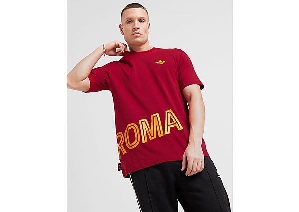 adidas Originals AS Roma Graphic T Shirt  Burgundy