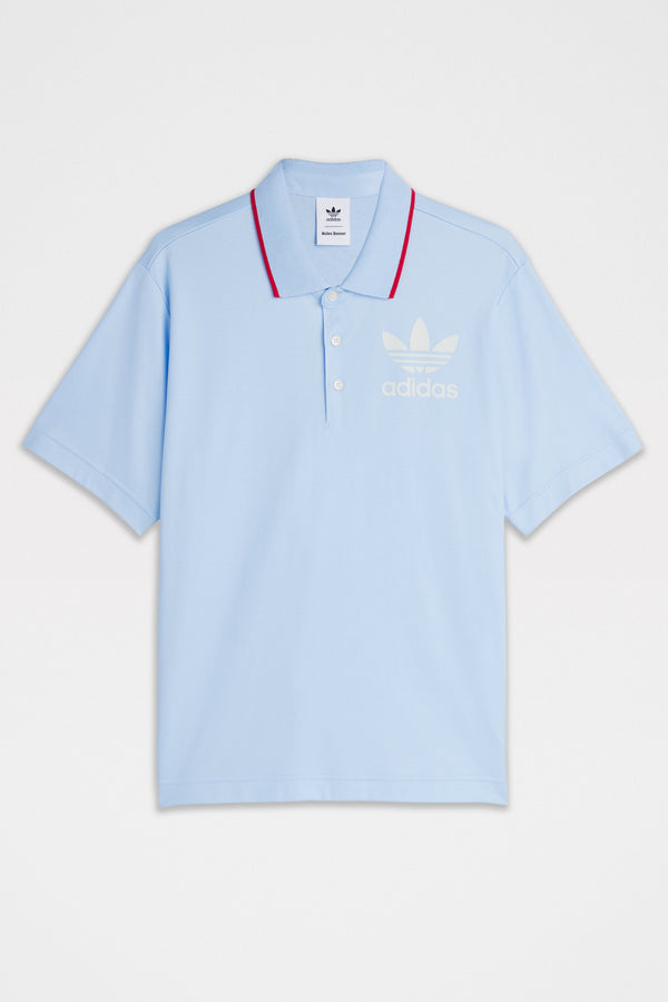 adidas Originals by Wales Bonner Short Sleeve Polo Glow Blue F19