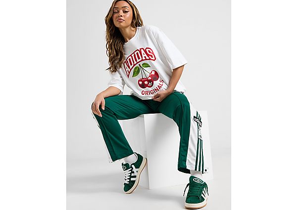 adidas Originals Cherry Graphic Boyfriend T Shirt  White