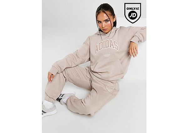 adidas Originals Cosy Logo Hoodie  Brown