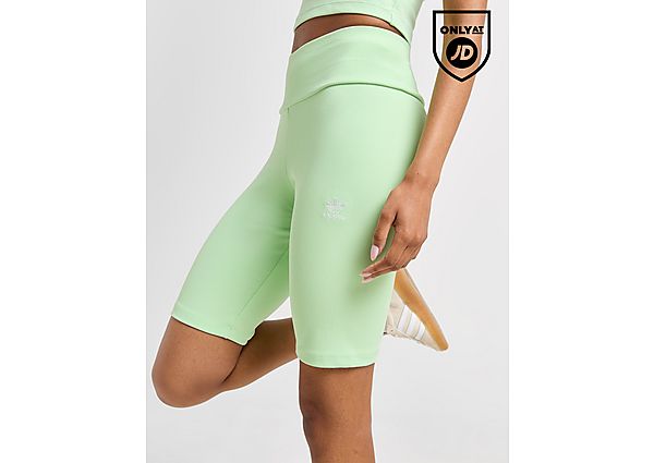 adidas Originals Essential Ribbed Cycle Shorts  Green