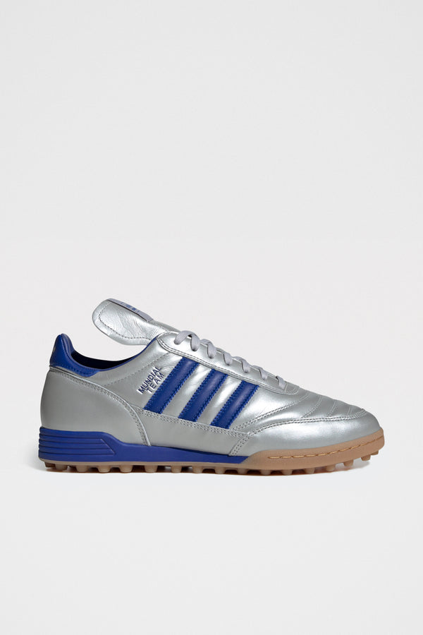 adidas Originals Mundial Team Silver Metallic Royal Blue Sneakers