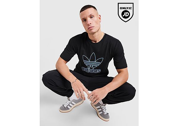 adidas Originals Outline Trefoil T Shirt  Black