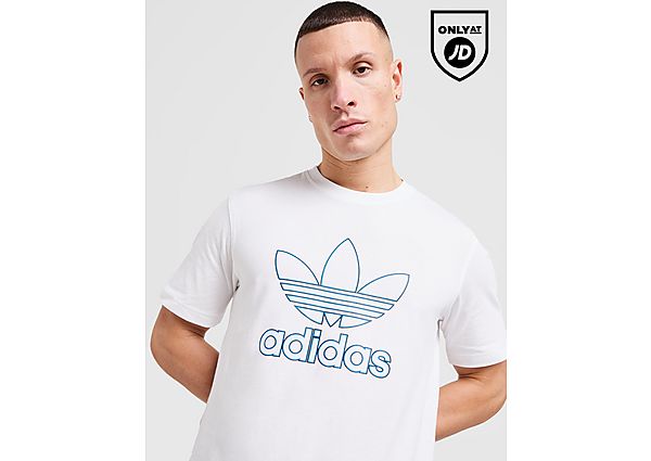 adidas Originals Outline Trefoil T Shirt  White