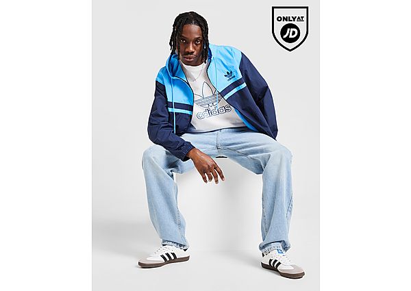 adidas Originals Retro Windbreaker Jacket  Blue