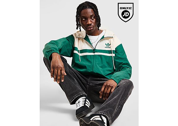 adidas Originals Retro Windbreaker Jacket  Green