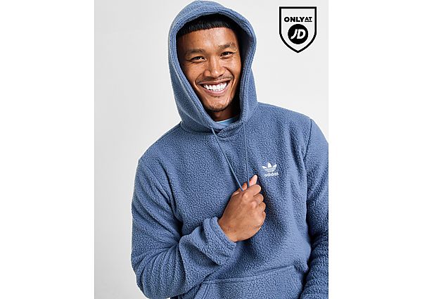 adidas Originals Sherpa Fleece Hoodie  Navy