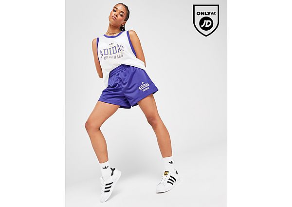 adidas Originals Varsity Mesh Shorts  Purple