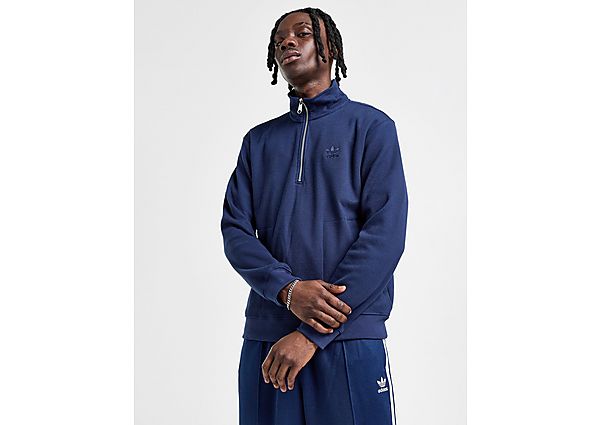 adidas Originals Waffle 1/2 Zip Sweatshirt  Blue