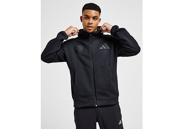 adidas Scotland Z.N.E. Full Zip Hoodie  Black