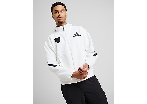 adidas Wales Z.N.E. Full Zip Hoodie  White