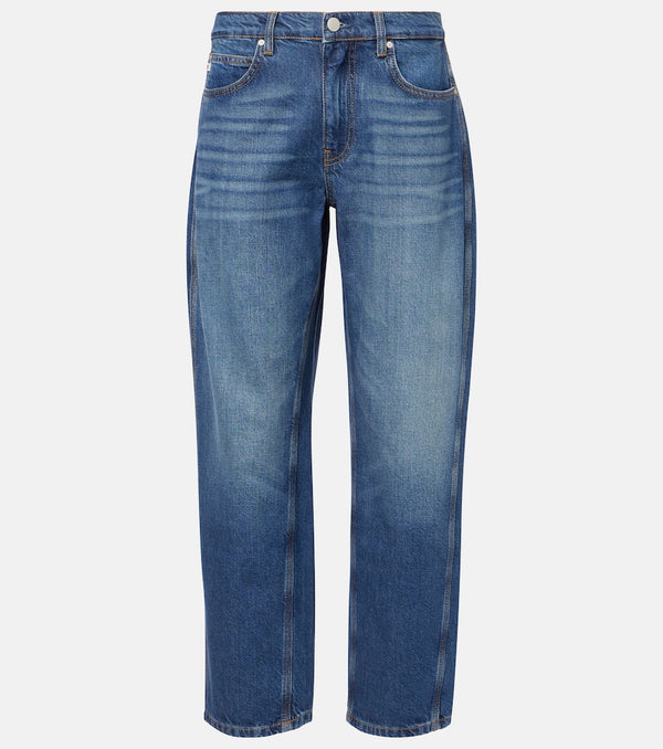 AG Jeans Le Mans high-rise cropped wide-leg jeans