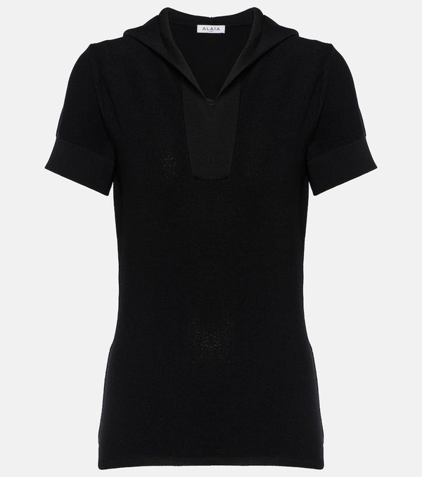 Alaïa Cropped knit top