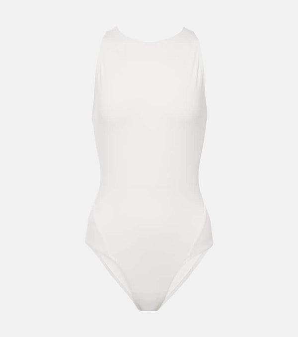 Alaïa Halterneck jersey swimsuit