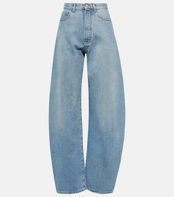 Alaïa High-rise barrel-leg jeans