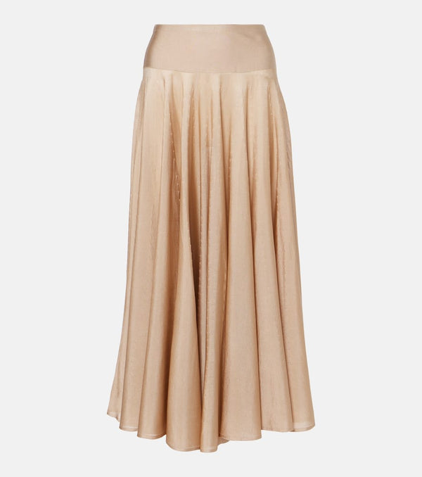 Alaïa Pointelle maxi skirt