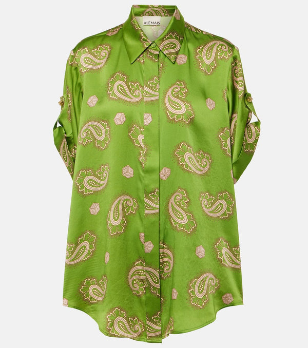 Alémais Dice paisley silk shirt