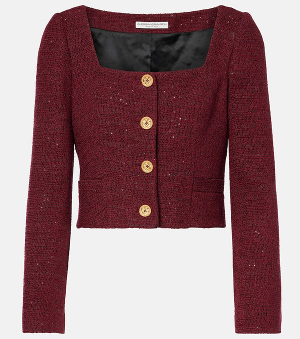 Alessandra Rich Sequined tweed jacket