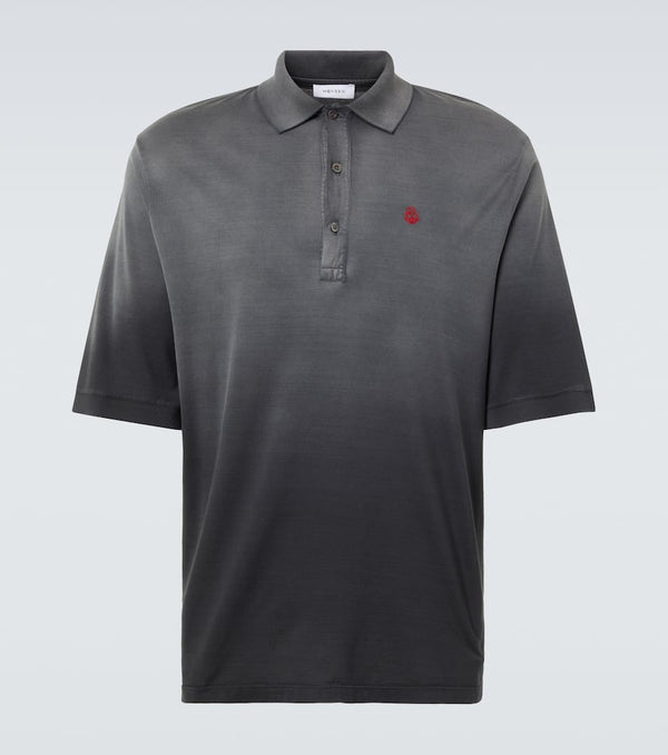 Alexander McQueen Ombré cotton polo shirt