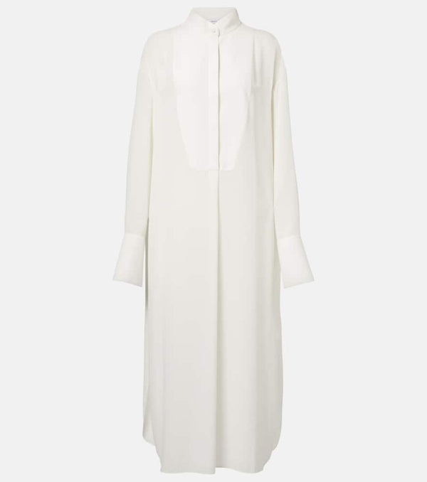 Alexander McQueen Oversized silk shirt dress