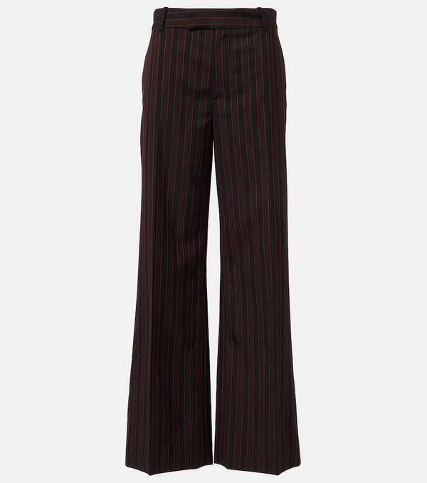 Alexander McQueen Pinstripe wool straight pants