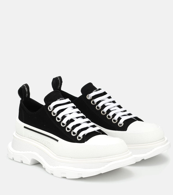 Alexander McQueen Tread Slick canvas platform sneakers