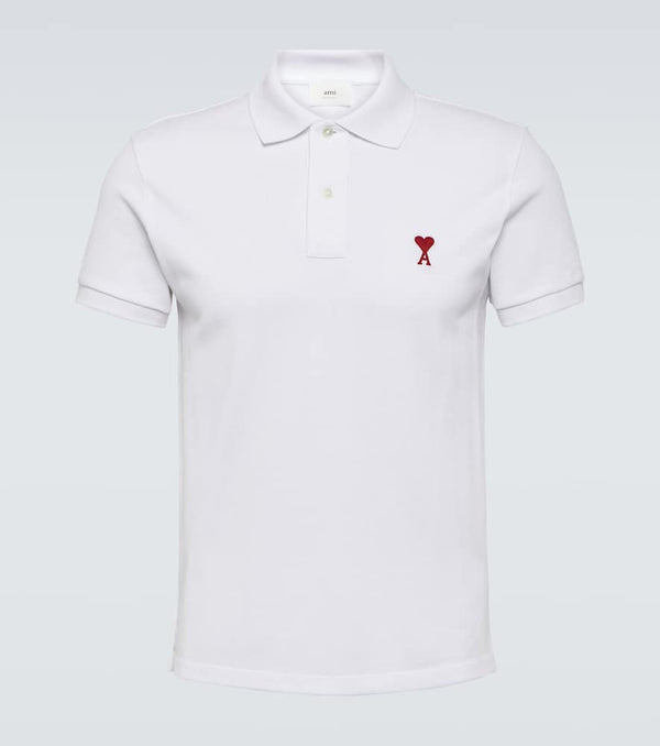 Ami Paris Ami De Caur cotton piqué polo shirt