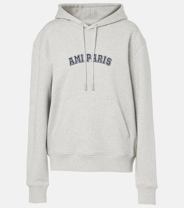 Ami Paris Logo cotton jersey hoodie