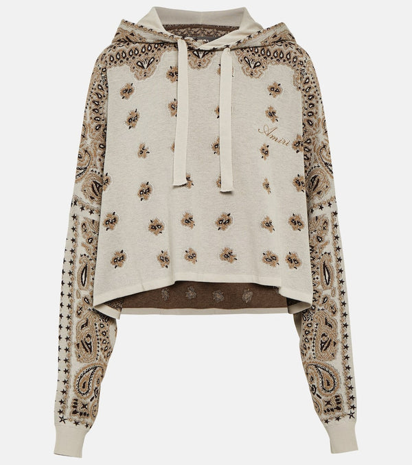 Amiri Bandana-printed cotton hoodie