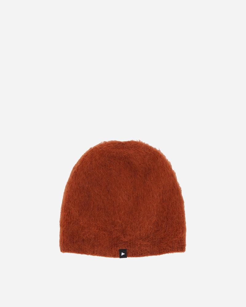 and wander Mohair Wool Knit Cap Orange