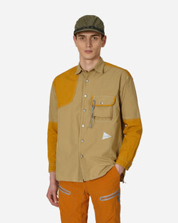 and wander CORDURA Rip Mix Shirt Beige