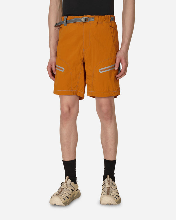 and wander Light Hike Shorts Orange