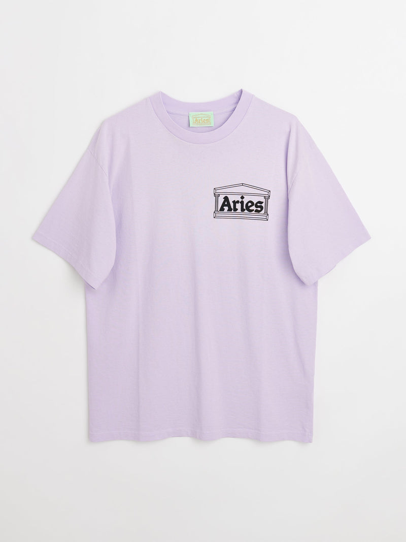 Aries Sunbleached Temple SS Tee Purple