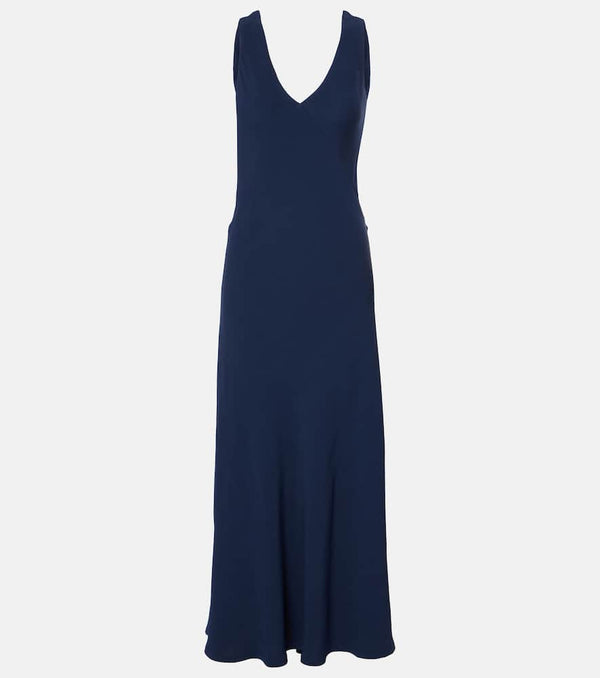 Asceno Bordeaux maxi dress