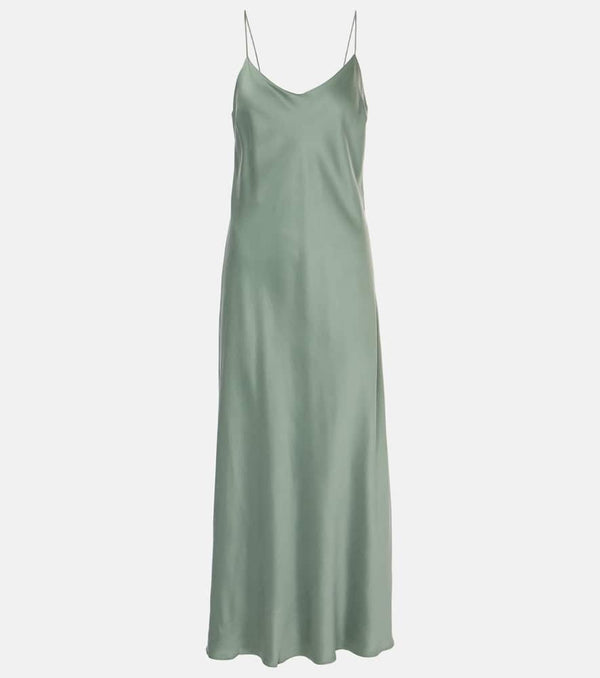 Asceno Lyon silk charmeuse slip dress