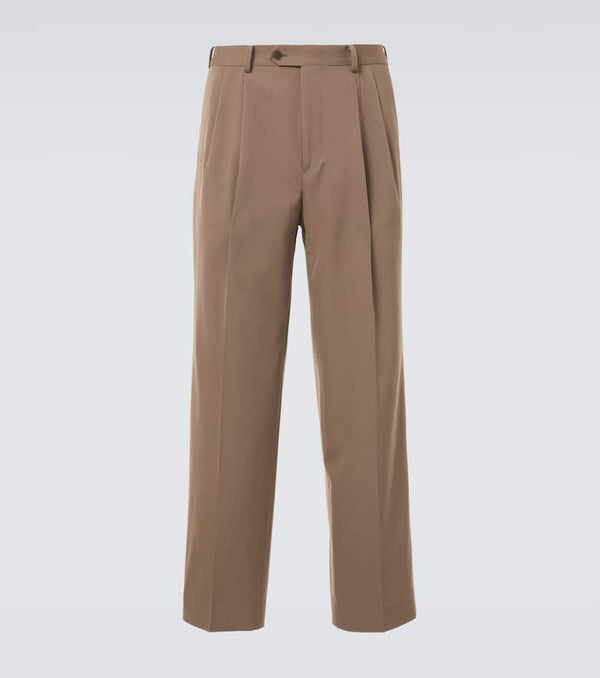 Auralee Wool gabardine wide-leg pants