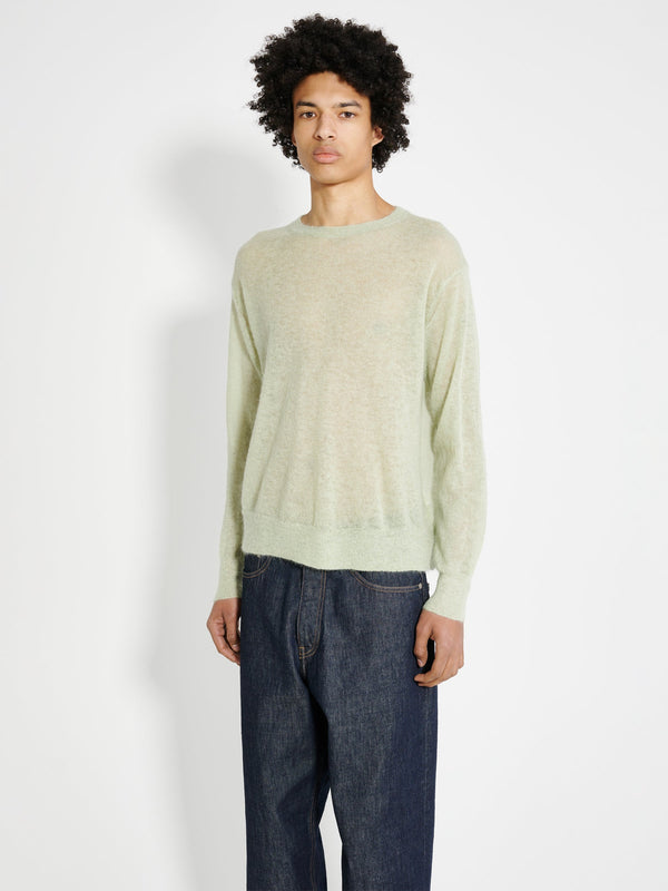 Auralee Kid Mohair Sheer Knit PO Light Green