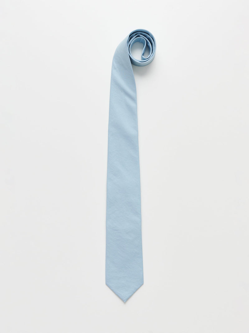 Auralee Washed Finx Twill Tie Sax Blue