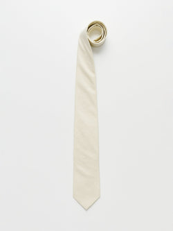 Auralee Washed Finx Twill Tie Light Yellow