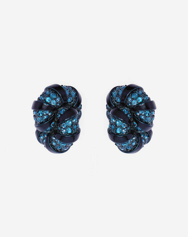 Rhinestone Mélodie Earrings For Women Blue/crystal Lanvin