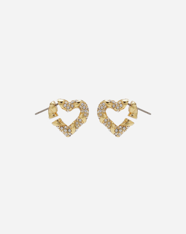 Mélodie Heart Earrings For Women Gold/crystal Lanvin
