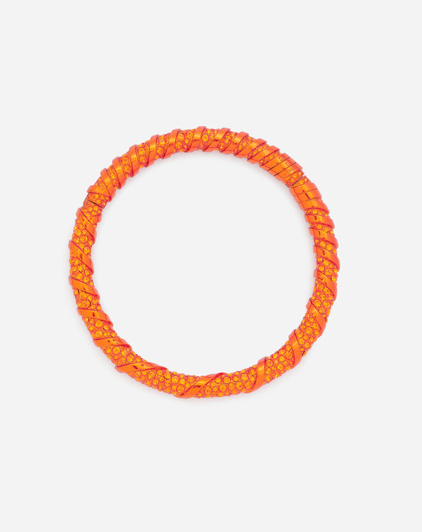 Rhinestone Mélodie Choker Necklace For Women Orange Lanvin