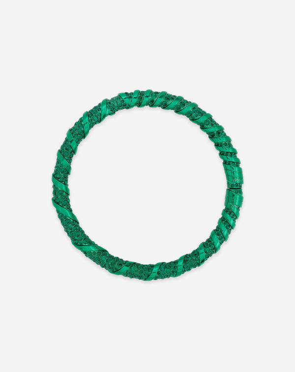 Rhinestone Mélodie Choker Necklace For Women Green Lanvin