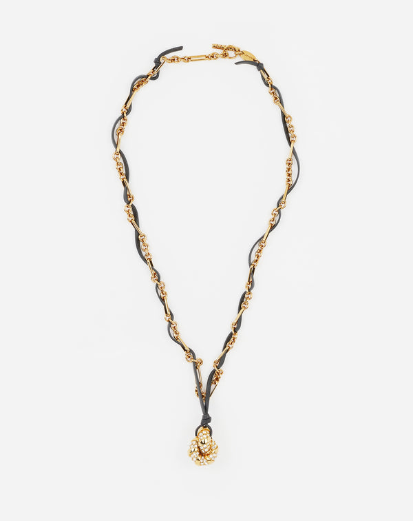 Mélodie Chain Necklace For Women Gold/crystal Lanvin
